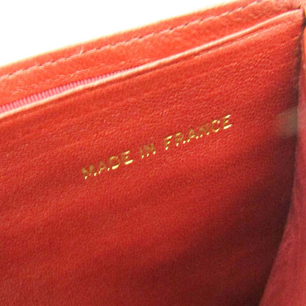 CHANEL Authentic Red Lambskin Leather Wallet - Picture 12 of 13